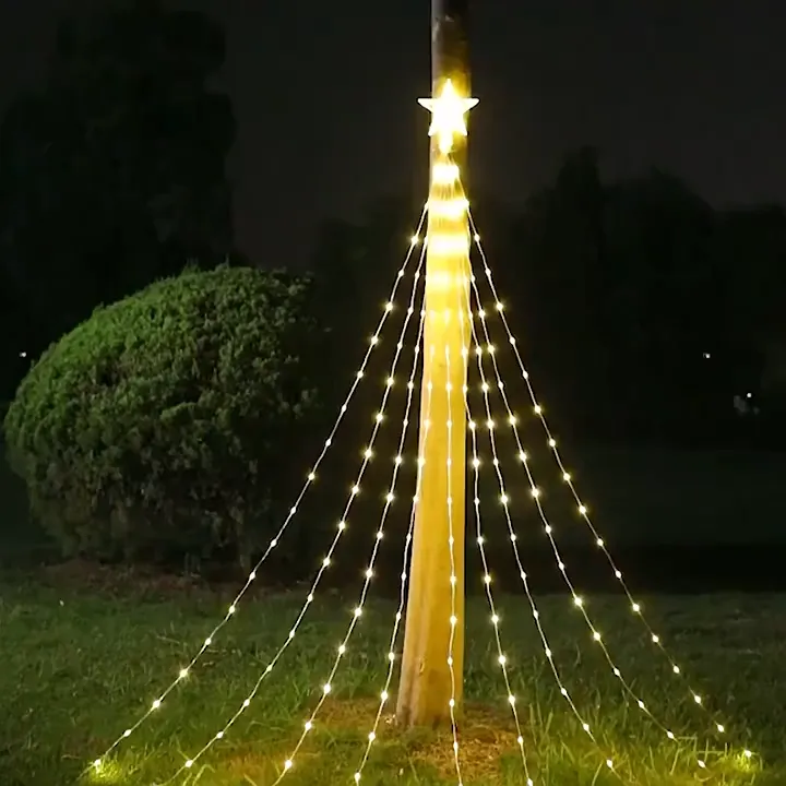 Solar hibiscus light