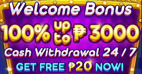 Welcome Bonus 1005 up to 3000